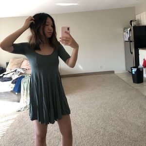 UO OLIVE GREEN DRESS